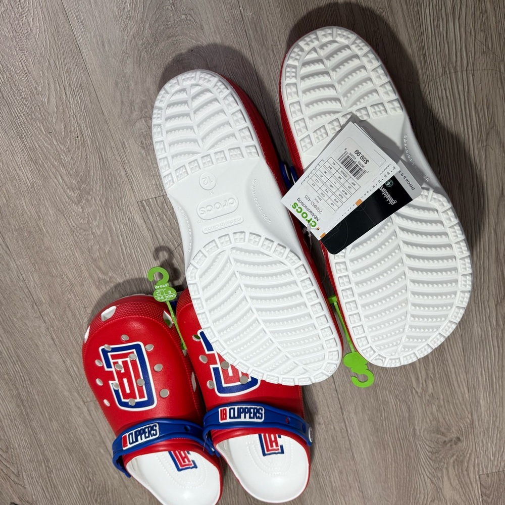 New Crocs NBA LA Clippers Classic Clogs Sizes 9, 11, 12, 13 US Men - Picture 5 of 10